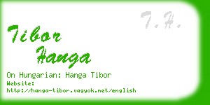 tibor hanga business card